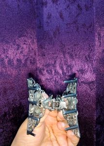 Mettalic Beaded Clutcher