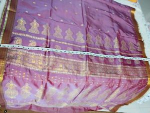 Pink-purple Shaded Silk Blend saree