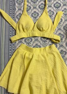 Yellow Two-Piece Set