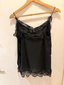 Black Lace Trim Cami