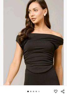 Elegant Black Halter Neck Top