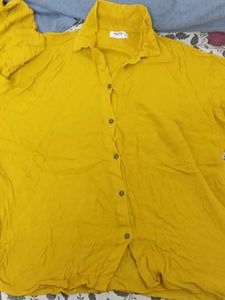Mustard Button-Up Shirt