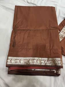 Brown Silk Saree