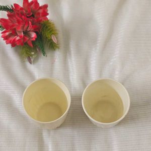 ✴️Set of 2 Off white Mugs