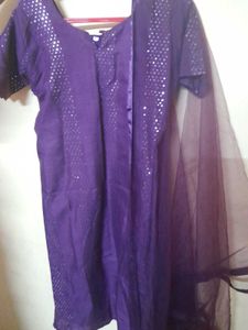 Purple kurta Set