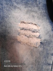 TOP ELEVEN HIGH WAIST Blue  Damage Jeans