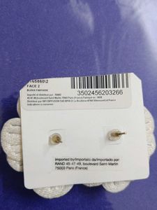 white flower earrings 🌸🌸🌸