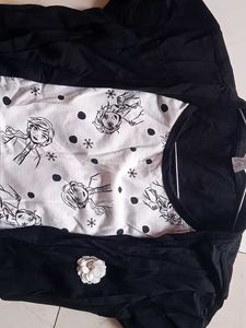 Cute Graphic Print Top