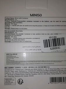 MIRROR WITH CONTAINER