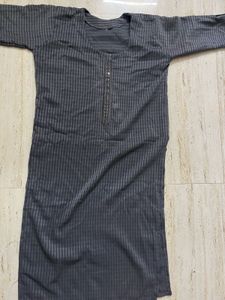 Striped Gray Kurta