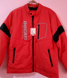 Men Branded Red Ducati Jacket