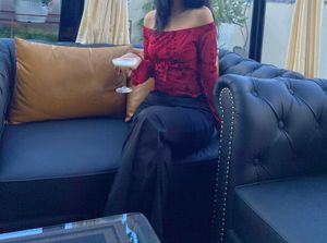 Red Off Shoulder Top