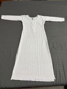 White Embroidered Kurta