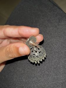 Oxidized Jhumka Earrings