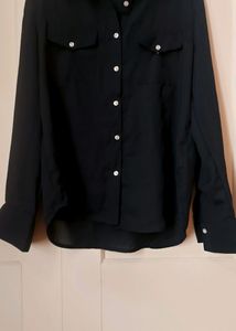 Mixxo NAVY BLUE Button-down Shirt Women