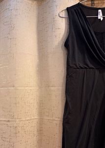 Sequin Classy Black Dress, Bust-34 Strechable
