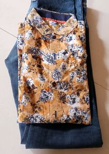 Pair Mens Jeans And Shirt