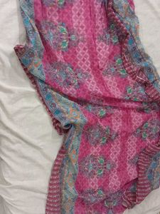 Pink jaipuri Embroidered Kurta