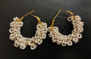 Beaded Hoop Earrings