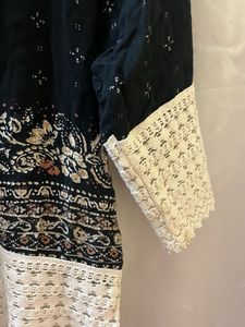 Off Shoulder Black Crochet Top