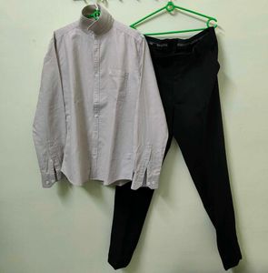 Branded Casual Shirt + Black Pant