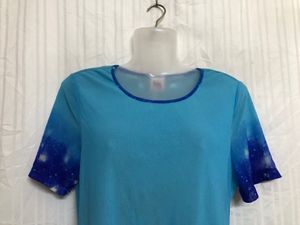 Blue Short Sleeve Top