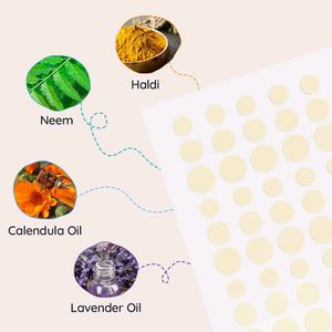 FURR Hydrocolloid Acne Relief Patches | Reduces Acne, Spots and Blemishes | 60 Patches, Peach