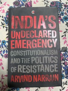 Arvind Narain Undeclared Emergency Book