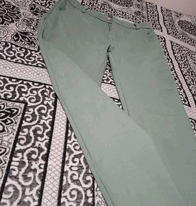 Green casual pants