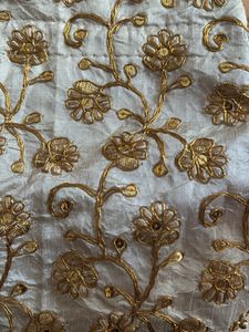 Embroidered Golden Potli