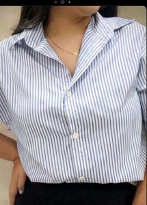 Striped Button-Down Shirt