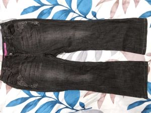 VINTAGE Y2K Embellished Brown Wash Jeans