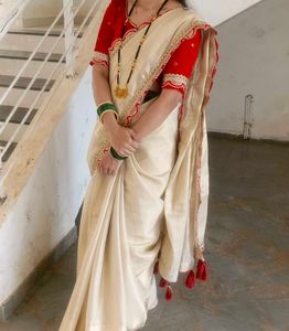 New Elegant Saree With Blouse