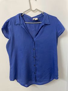 Blue Half Sleeves Shirt