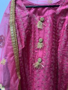 Rani Pink Sequins Pant Suit