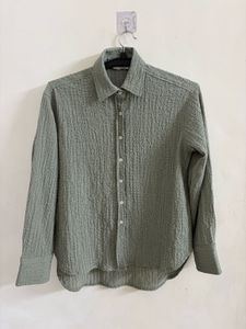Sage Green Textured Co- Ord Set