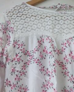 Floral Lace Top &amp; Shorts Set