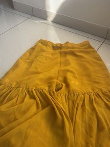 short anarkali and flared pants