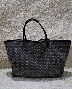 Authentic Goyard Saint Louis GM Tote - Black