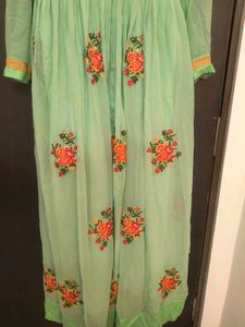 Elegant Mint Green Kurta Set🤩