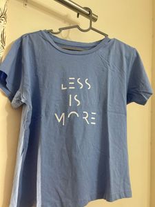 Blue &#39;Less is More&#39; Tee