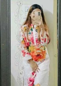 Floral Print Kurta