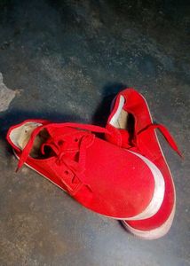 Canvas Casual Shoes - Red &amp; Black - Loot Deal
