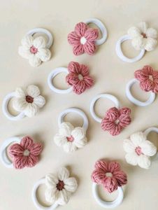 Flower Hair Tie Set