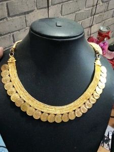 Gold plated coin necklace