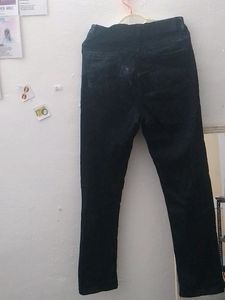 Blue And Black Straight Jeans#