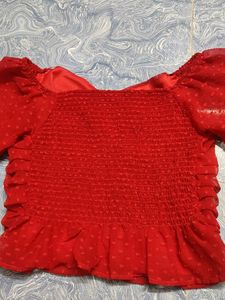 Cute Red Crop Top