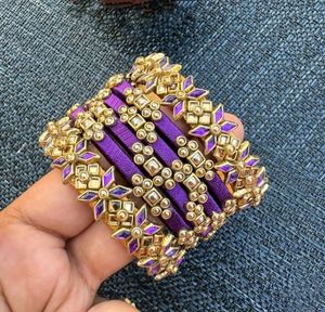 Trending Handcrafted Silk Thread Bangles Set