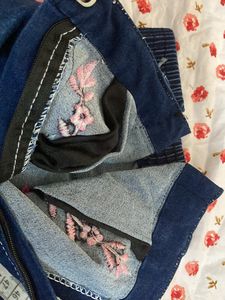 Pink Top And Blue Shorts For Kids