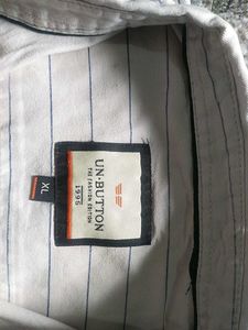 Regular Shirt With Striped Long Sleeve ButtonDown